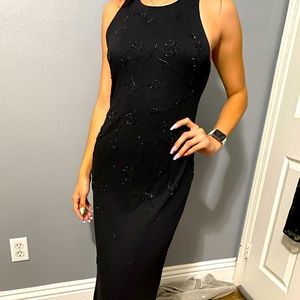 Stenay black king beaded dress